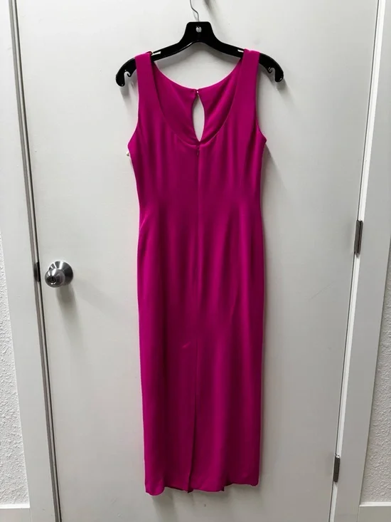 Vintage Dana Buchman Pink Silk Column Maxi Dress - Picture 5 of 8